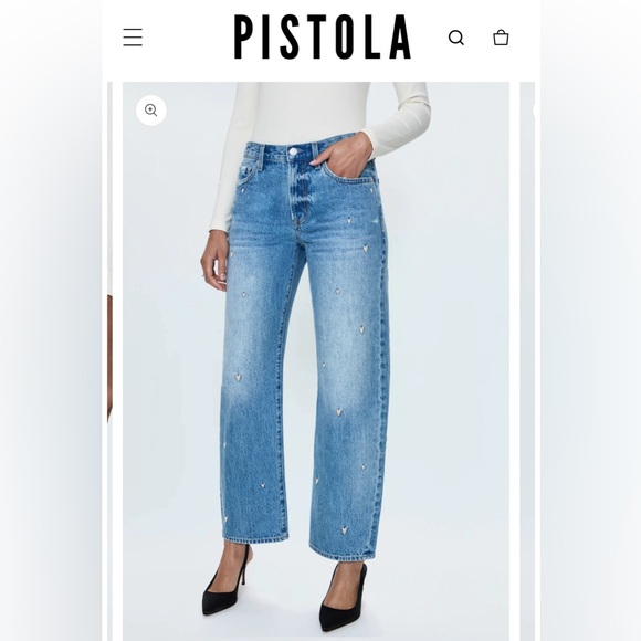 Pistola Lexi Confetti Vintage Hearts Embroidered NWT 25 $198 - Picture 2 of 9